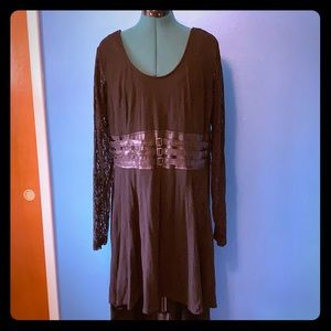 Black Gothic Hi Low Dress